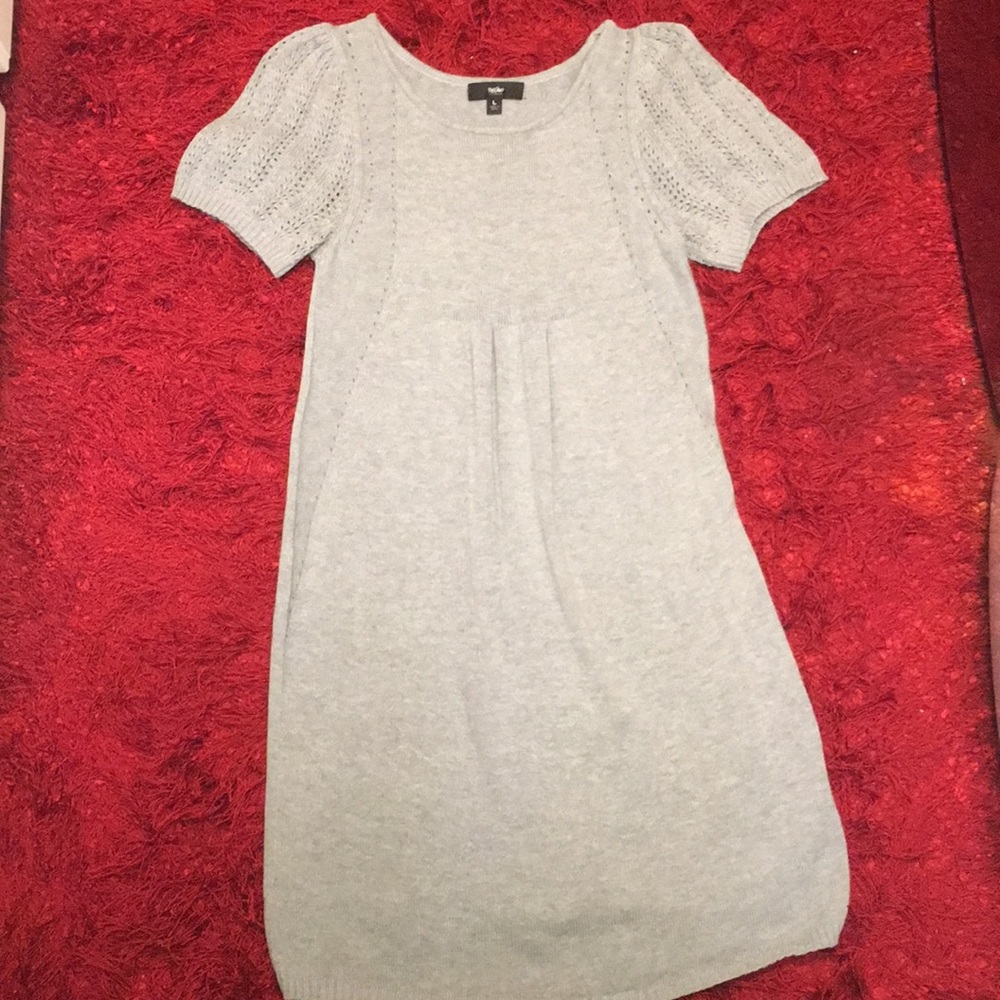 Grey knit dress